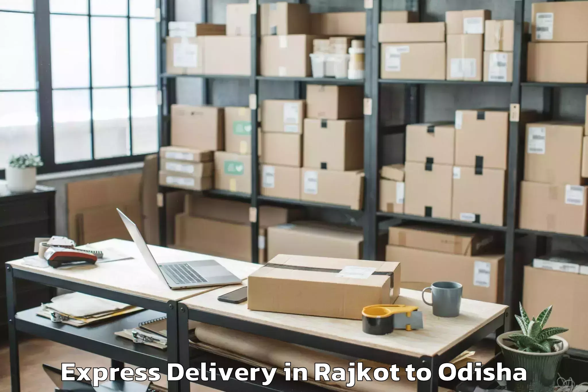 Quality Rajkot to Bansada Express Delivery